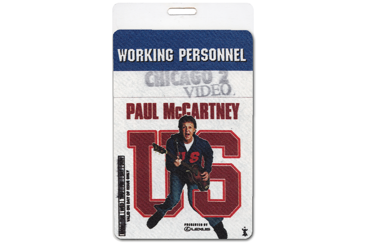 Paul McCartney Working Personnel Badge